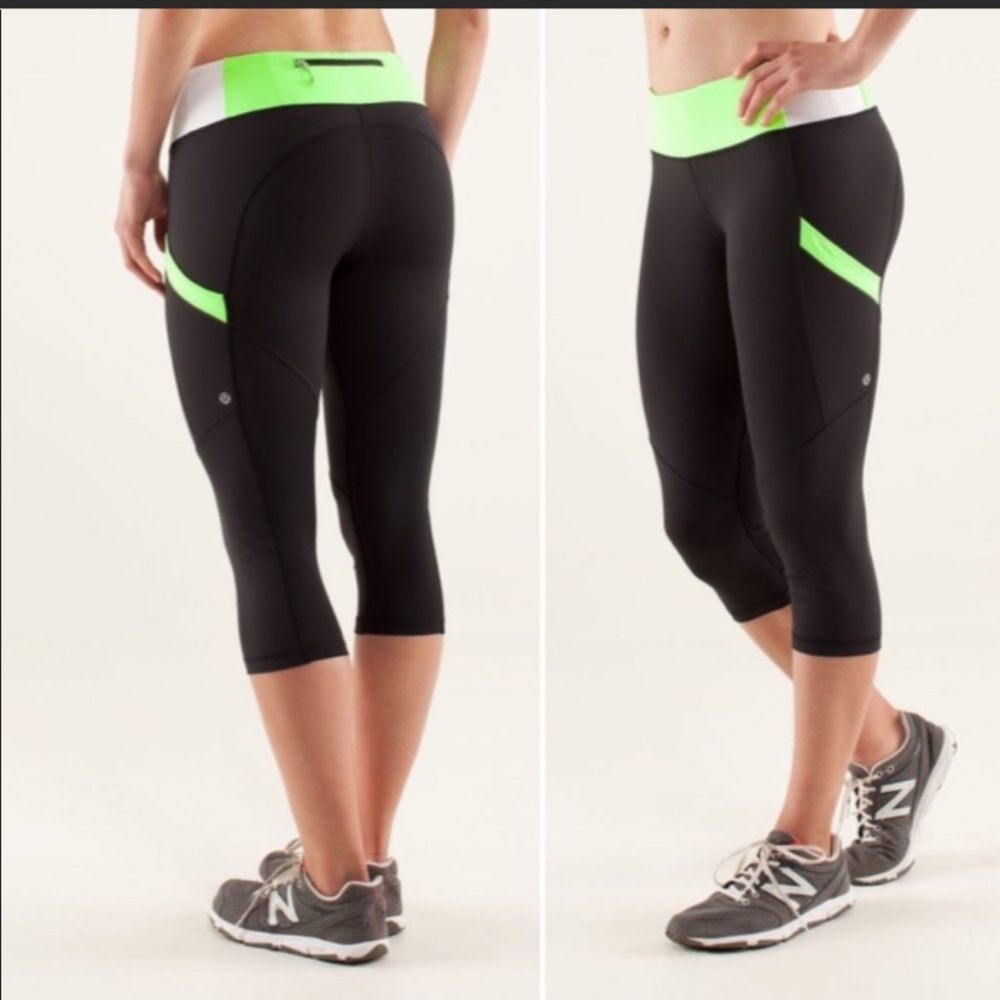 lululemon Mod Moves Crop Colorblock Leggings size 2